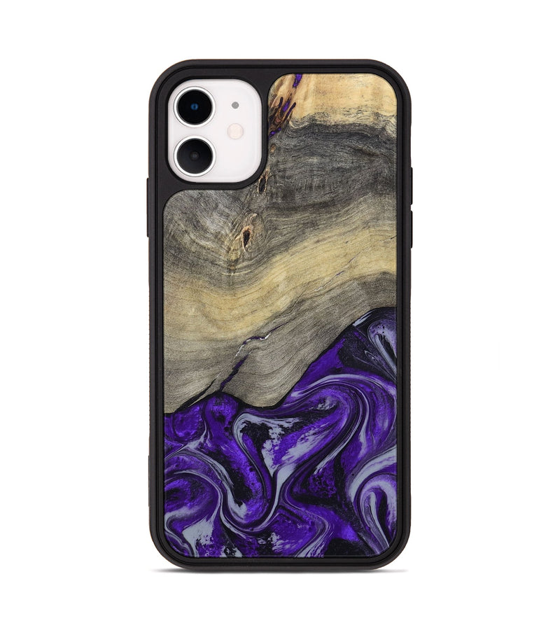 iPhone 11 Wood Phone Case - Antoine (Purple, 797188)
