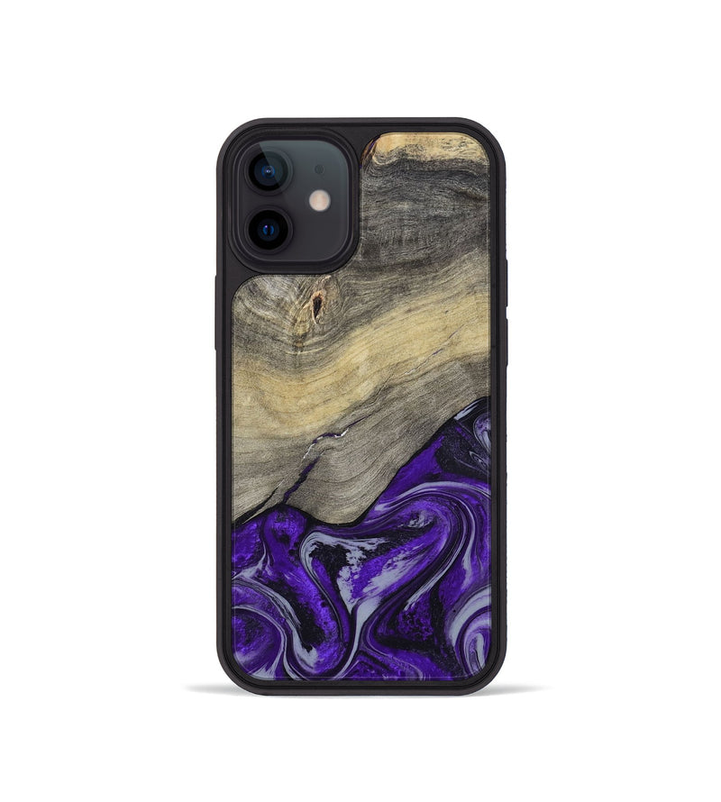 iPhone 12 mini Wood Phone Case - Antoine (Purple, 797188)