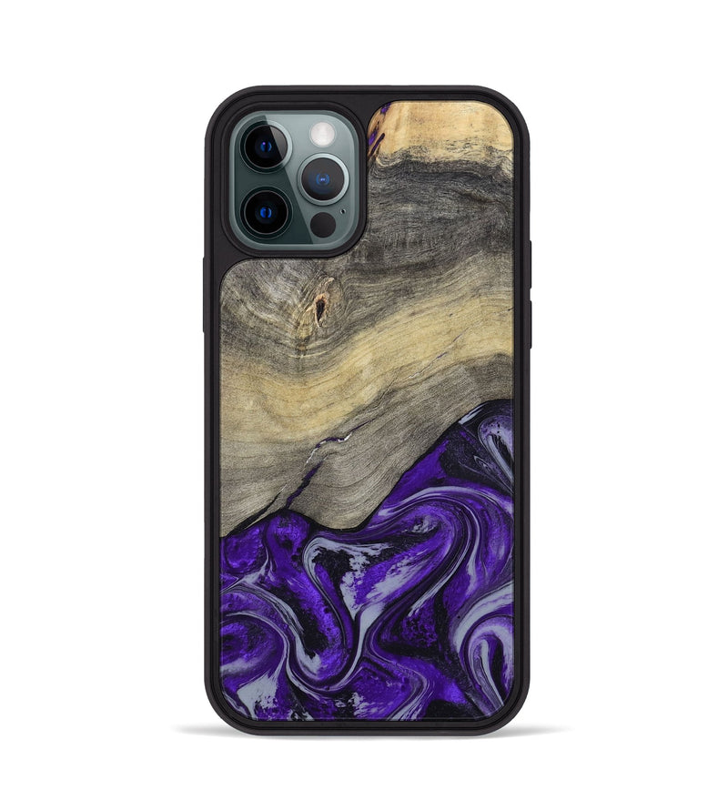 iPhone 12 Pro Wood Phone Case - Antoine (Purple, 797188)