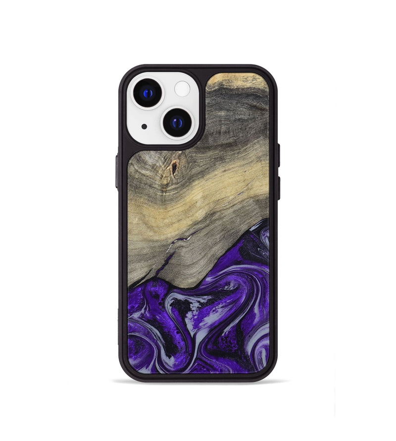 iPhone 13 mini Wood Phone Case - Antoine (Purple, 797188)
