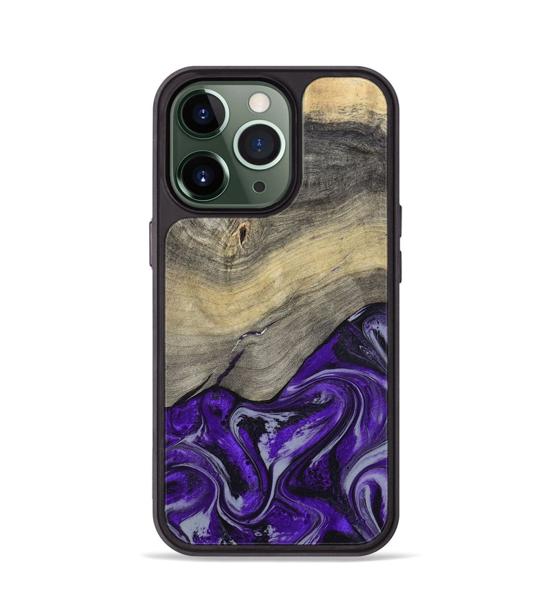 iPhone 13 Pro Wood Phone Case - Antoine (Purple, 797188)