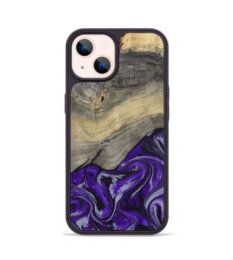 iPhone 14 Wood Phone Case - Antoine (Purple, 797188)