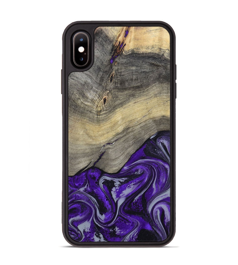 iPhone Xs Max Wood Phone Case - Antoine (Purple, 797188)