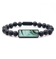 Lava Bead ResinArt Bracelet - Mabel (Green, 797207)