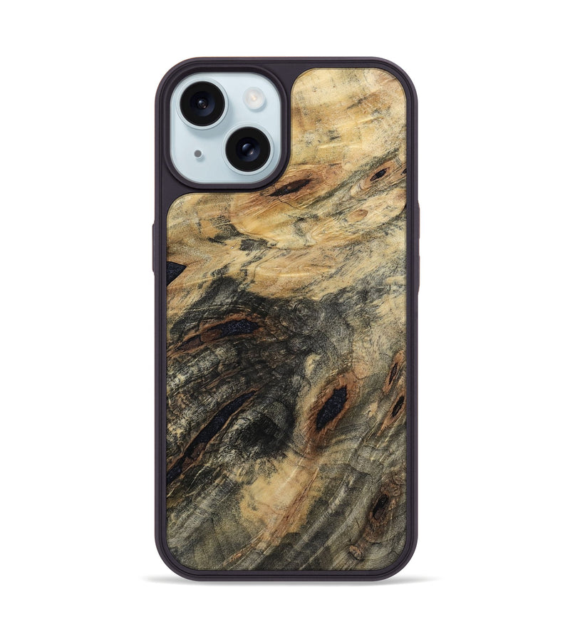 iPhone 15 Wood Phone Case - Garrick (Wood Burl, 797231)