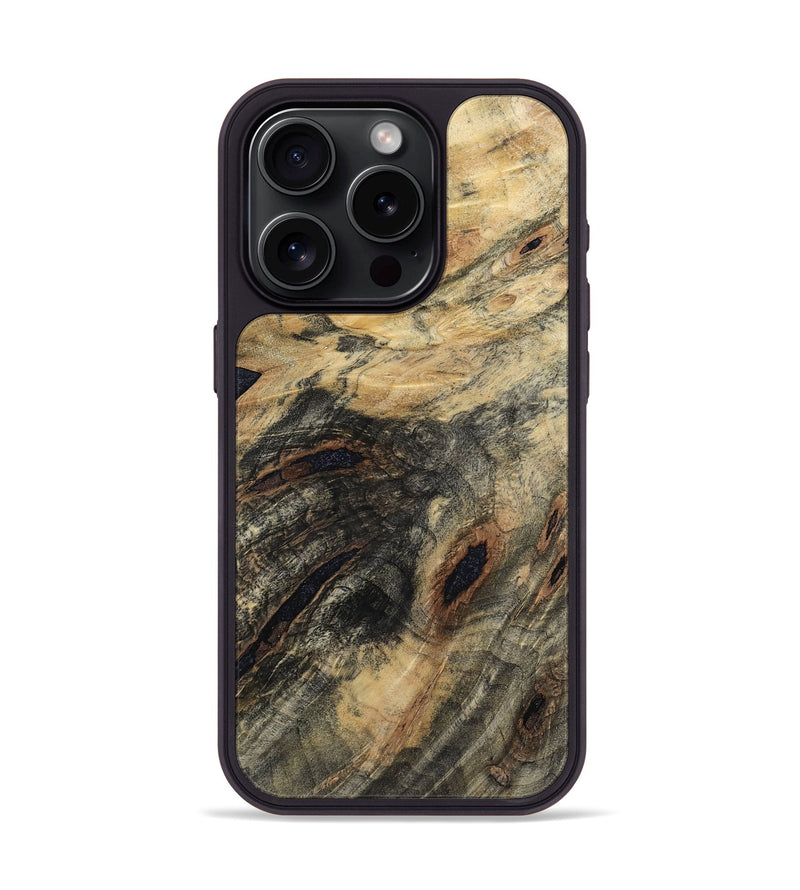 iPhone 15 Pro Wood Phone Case - Garrick (Wood Burl, 797231)