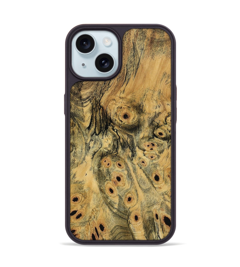 iPhone 15 Wood Phone Case - Sina (Wood Burl, 797233)