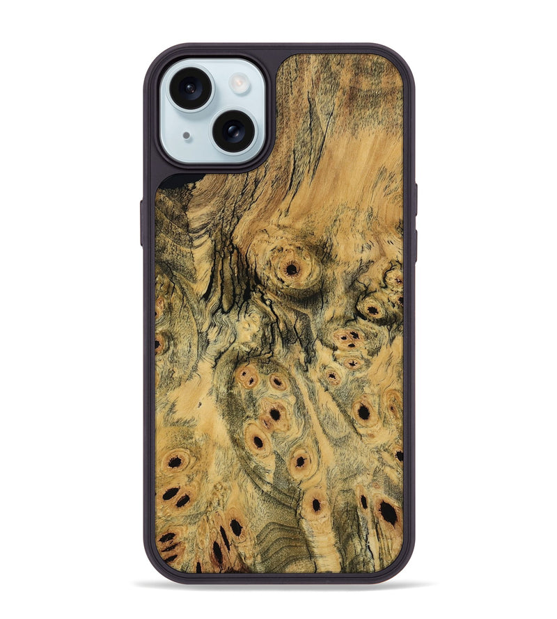 iPhone 15 Plus Wood Phone Case - Sina (Wood Burl, 797233)