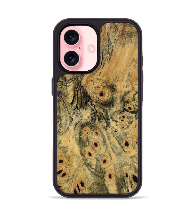 iPhone 16 Wood Phone Case - Sina (Wood Burl, 797233)