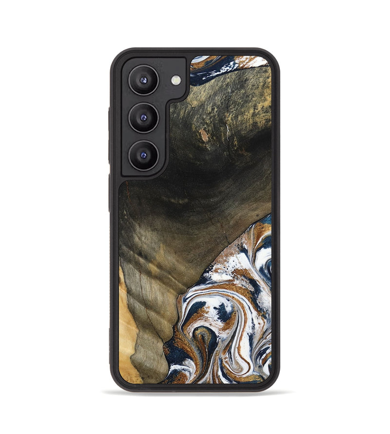 Galaxy S23 Wood Phone Case - Brisa (Teal & Gold, 797315)