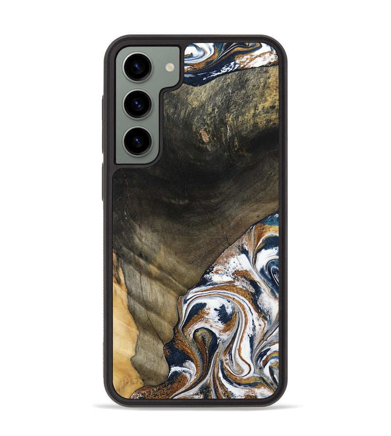 Galaxy S23 Plus Wood Phone Case - Brisa (Teal & Gold, 797315)