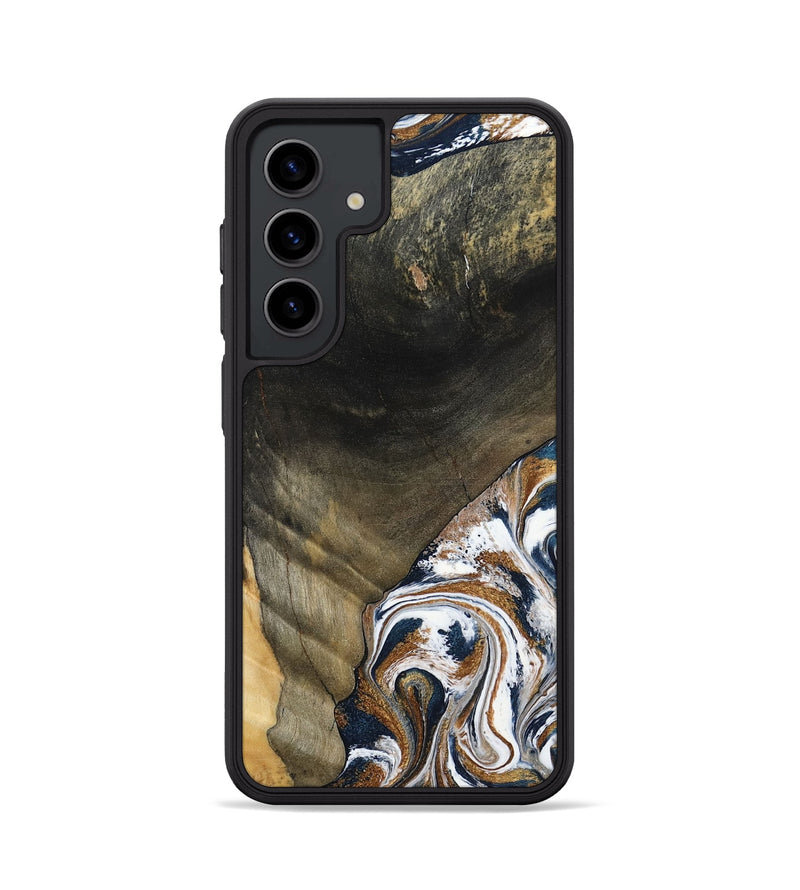 Galaxy S24 Wood Phone Case - Brisa (Teal & Gold, 797315)