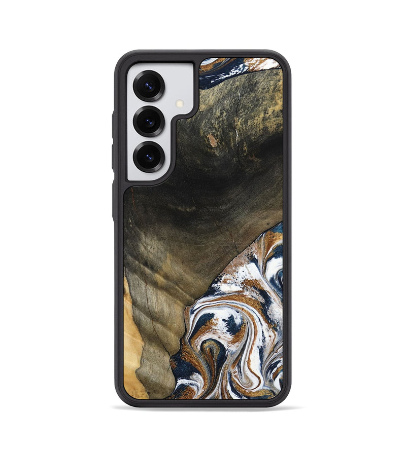 Galaxy S25 Wood Phone Case - Brisa (Teal & Gold, 797315)