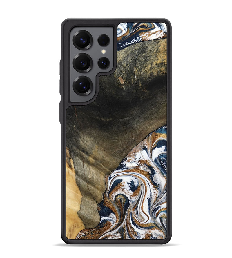 Galaxy S25 Ultra Wood Phone Case - Brisa (Teal & Gold, 797315)