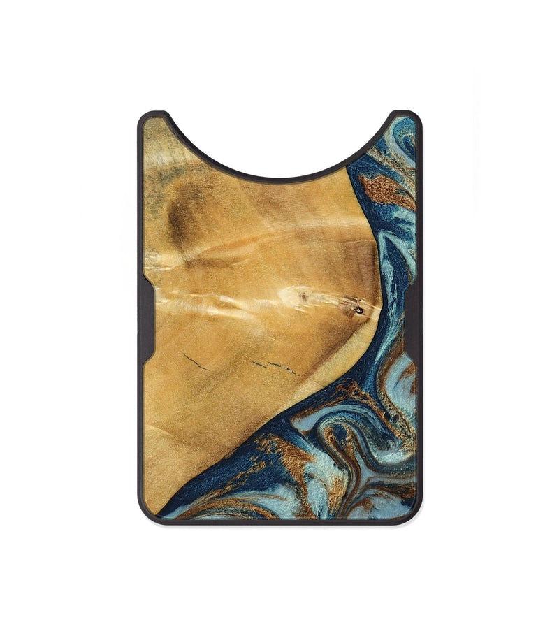 Alloy Wood Wallet - Ephriam (Teal & Gold, 797318)