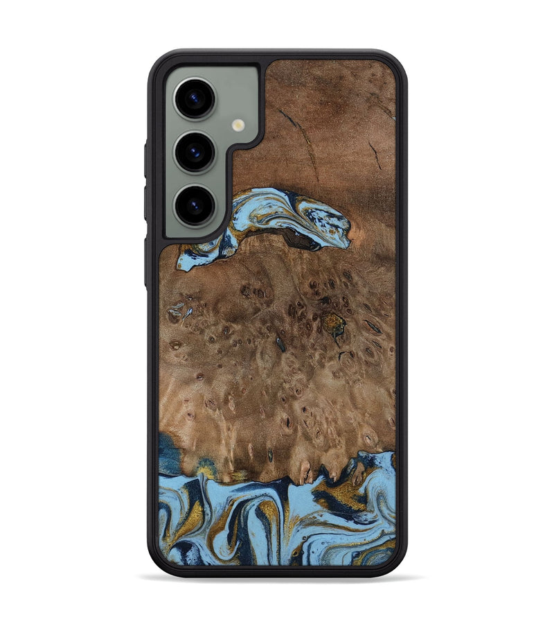 Galaxy S24 Plus Wood Phone Case - Yamilex (Teal & Gold, 797326)