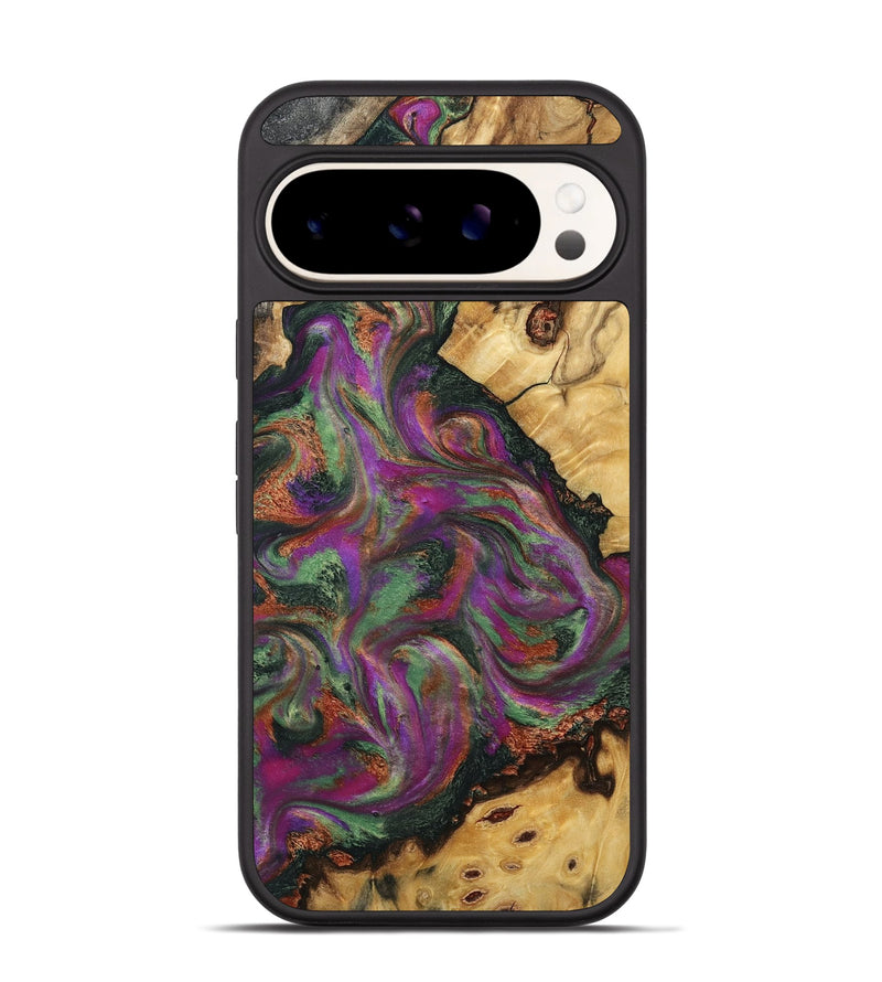 Pixel 9 Wood Phone Case - Audra (Green, 797353)