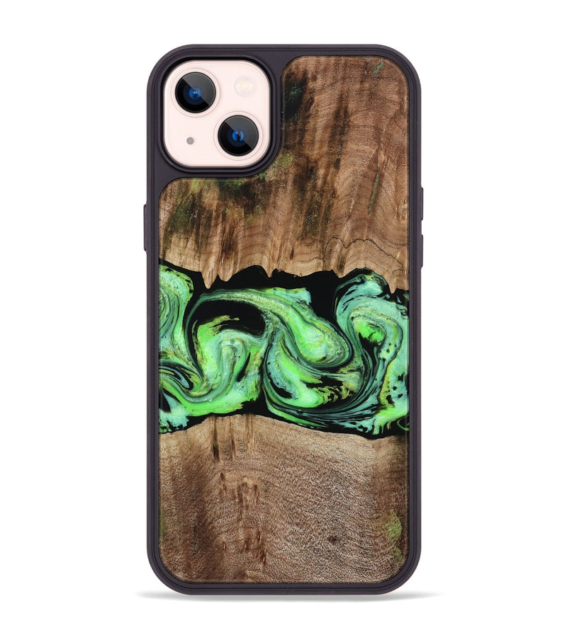 iPhone 14 Plus Wood Phone Case - Nestor (Green, 797357)