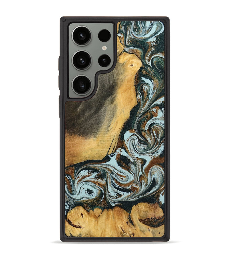 Galaxy S23 Ultra Wood Phone Case - Shaniya (Green, 797386)