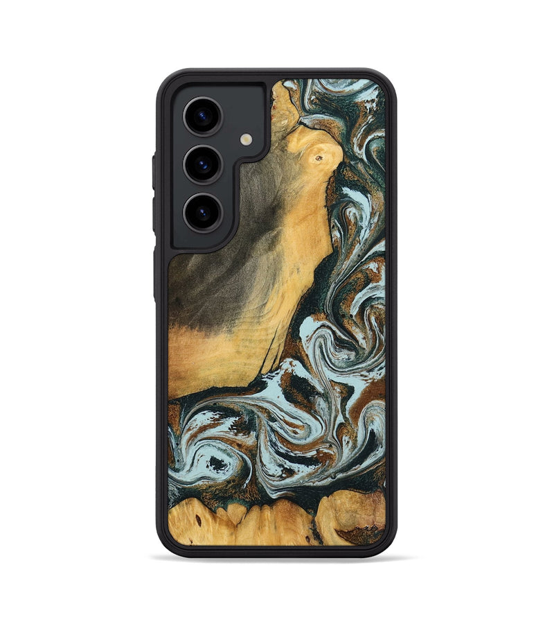 Galaxy S24 Wood Phone Case - Shaniya (Green, 797386)