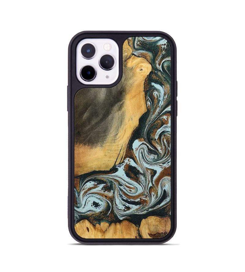 iPhone 11 Pro Wood Phone Case - Shaniya (Green, 797386)