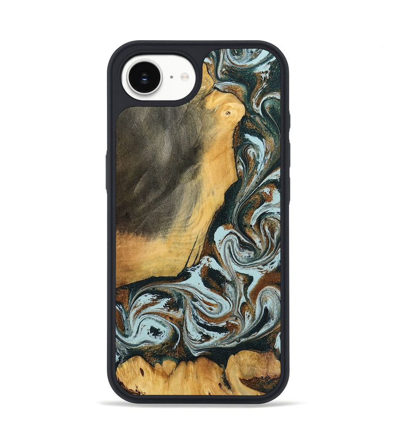 iPhone 16e Wood Phone Case - Shaniya (Green, 797386)