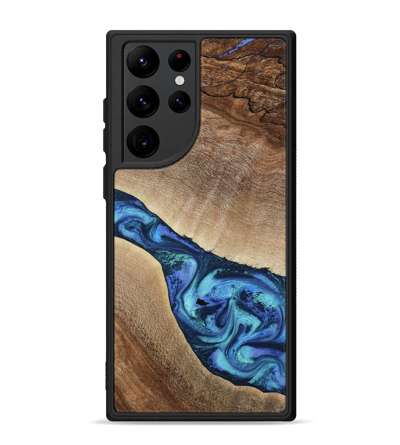 Galaxy S22 Ultra Wood Phone Case - Luis (Blue, 797390)