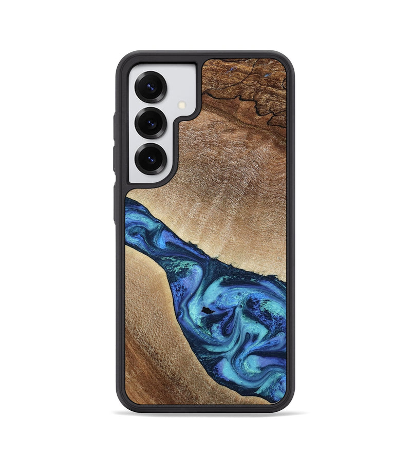 Galaxy S25 Wood Phone Case - Luis (Blue, 797390)