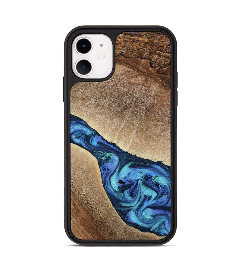 iPhone 11 Wood Phone Case - Luis (Blue, 797390)