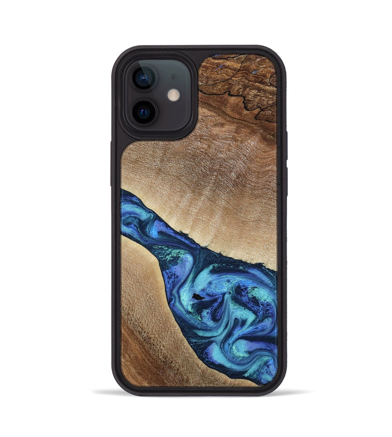 iPhone 12 Wood Phone Case - Luis (Blue, 797390)