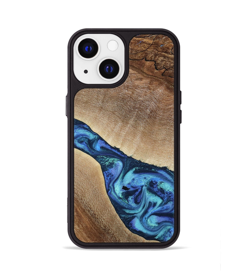 iPhone 13 Wood Phone Case - Luis (Blue, 797390)