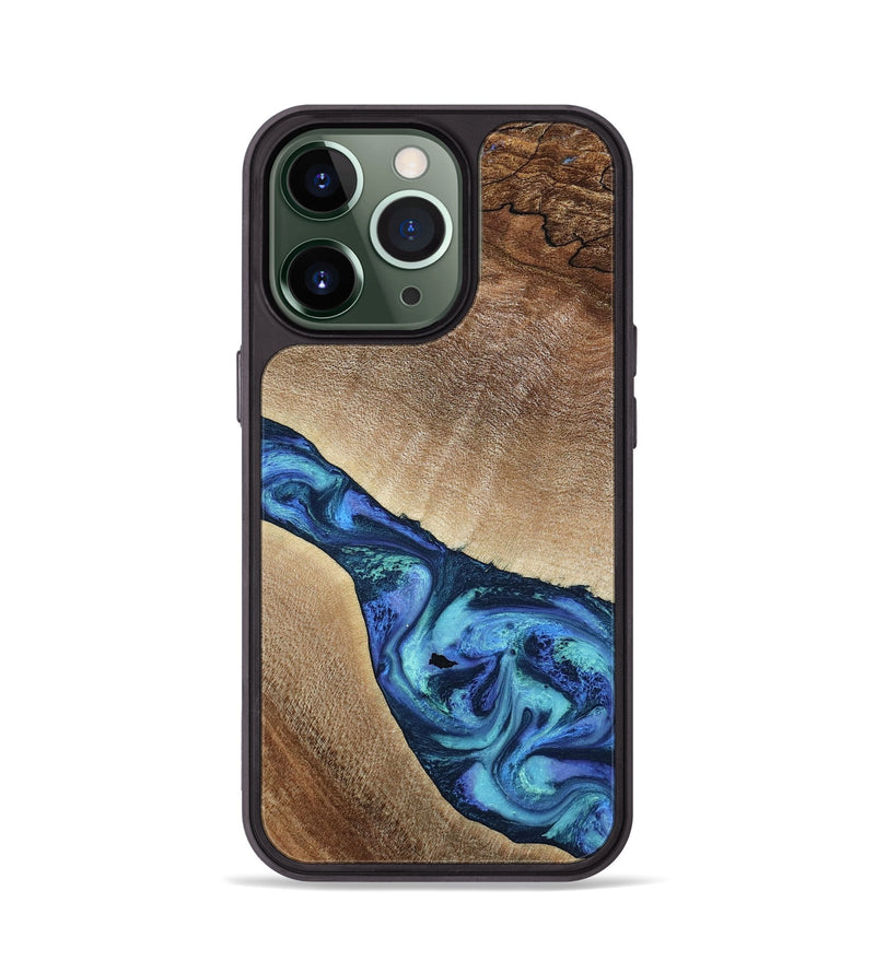 iPhone 13 Pro Wood Phone Case - Luis (Blue, 797390)