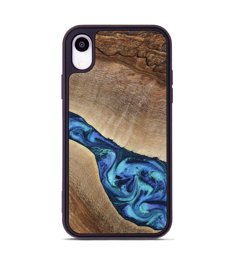 iPhone Xr Wood Phone Case - Luis (Blue, 797390)