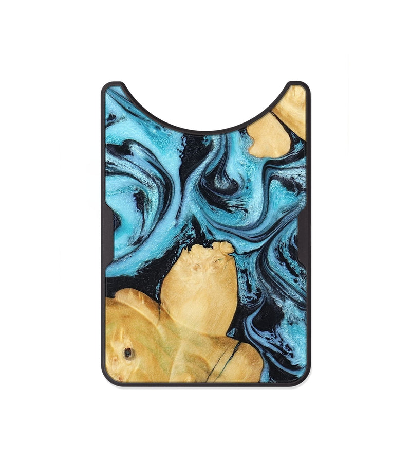 Alloy Wood Wallet - Malaki (Blue, 797397)