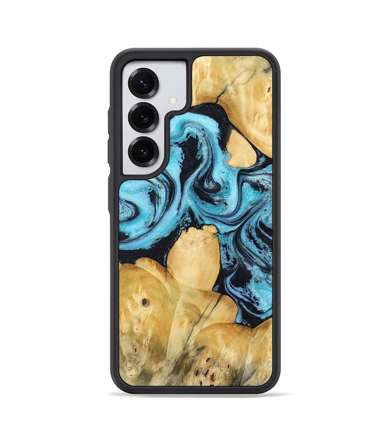 Galaxy S25 Wood Phone Case - Malaki (Blue, 797397)