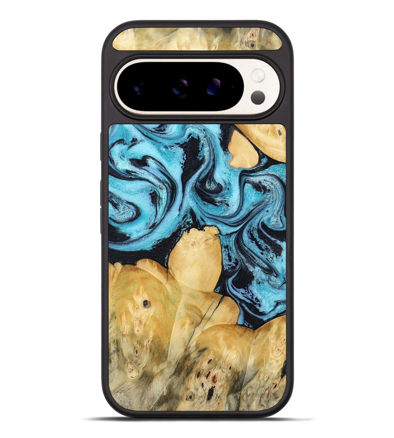 Pixel 9 Pro XL Wood Phone Case - Malaki (Blue, 797397)