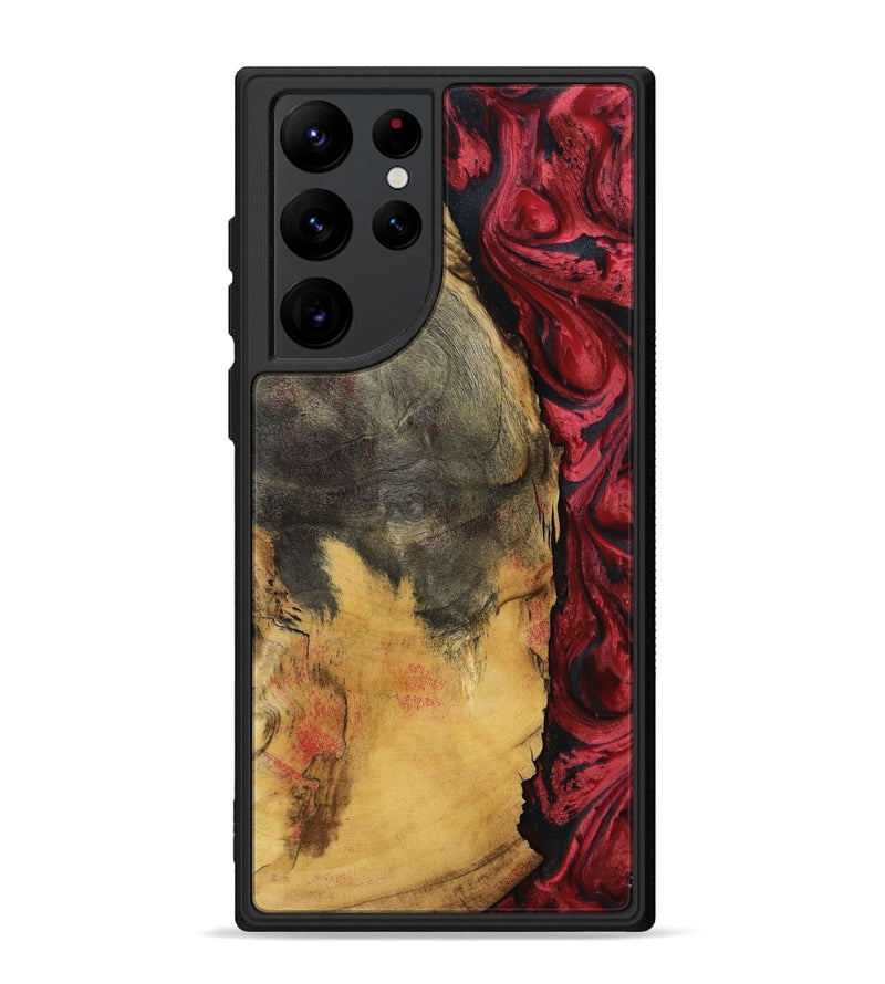 Galaxy S22 Ultra Wood Phone Case - Sena (Red, 797403)