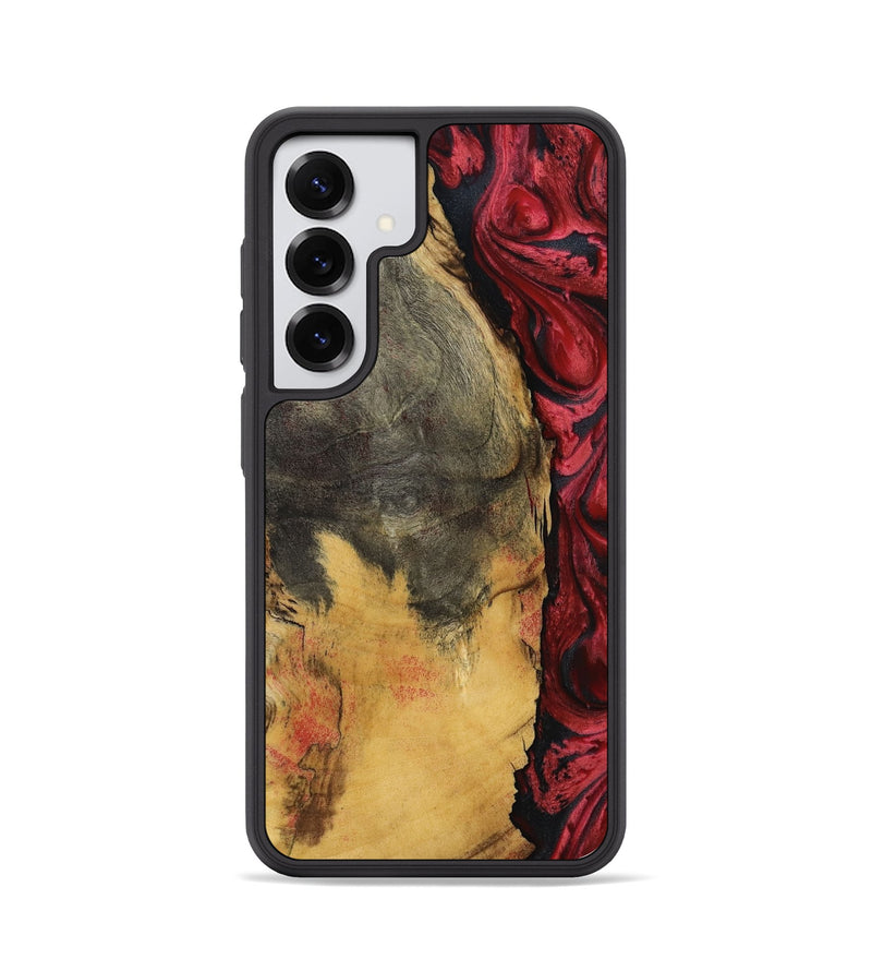 Galaxy S25 Wood Phone Case - Sena (Red, 797403)