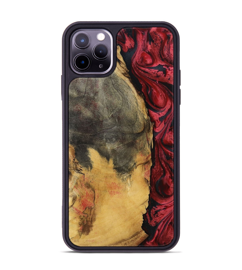 iPhone 11 Pro Max Wood Phone Case - Sena (Red, 797403)