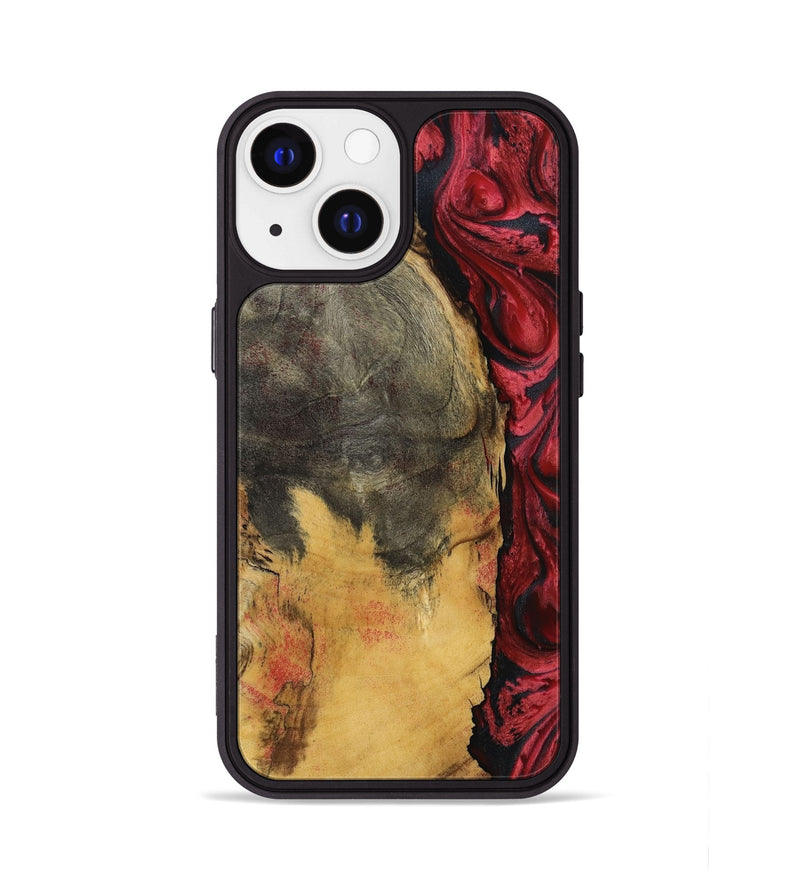 iPhone 13 Wood Phone Case - Sena (Red, 797403)
