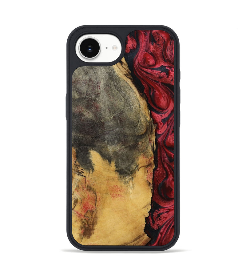 iPhone 16e Wood Phone Case - Sena (Red, 797403)