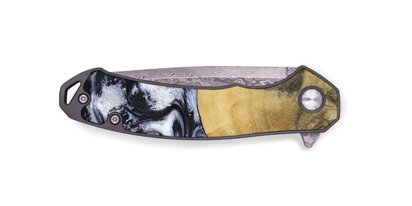 EDC Wood Pocket Knife - Joseph (Black & White, 797406)