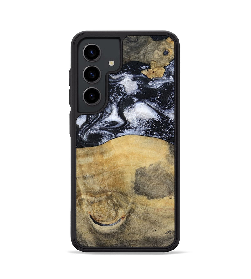 Galaxy S24 Wood Phone Case - Joseph (Black & White, 797406)