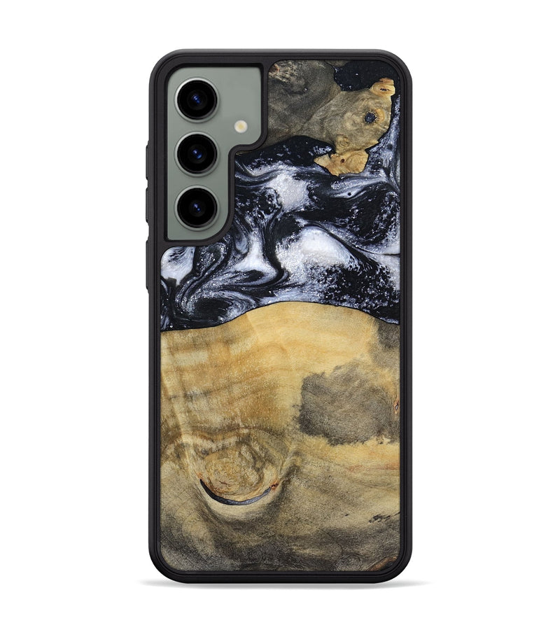 Galaxy S24 Plus Wood Phone Case - Joseph (Black & White, 797406)