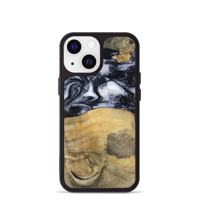 iPhone 13 mini Wood Phone Case - Joseph (Black & White, 797406)