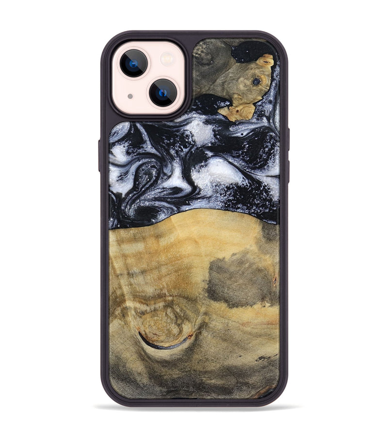 iPhone 14 Plus Wood Phone Case - Joseph (Black & White, 797406)