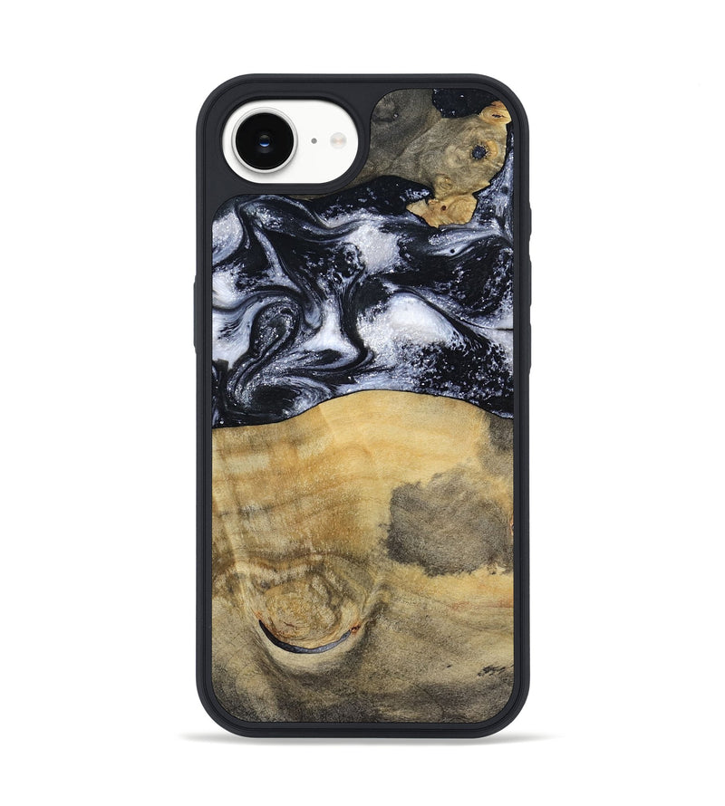iPhone 16e Wood Phone Case - Joseph (Black & White, 797406)