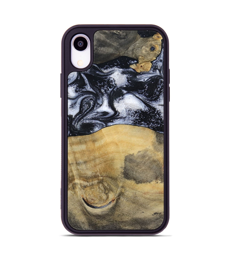 iPhone Xr Wood Phone Case - Joseph (Black & White, 797406)