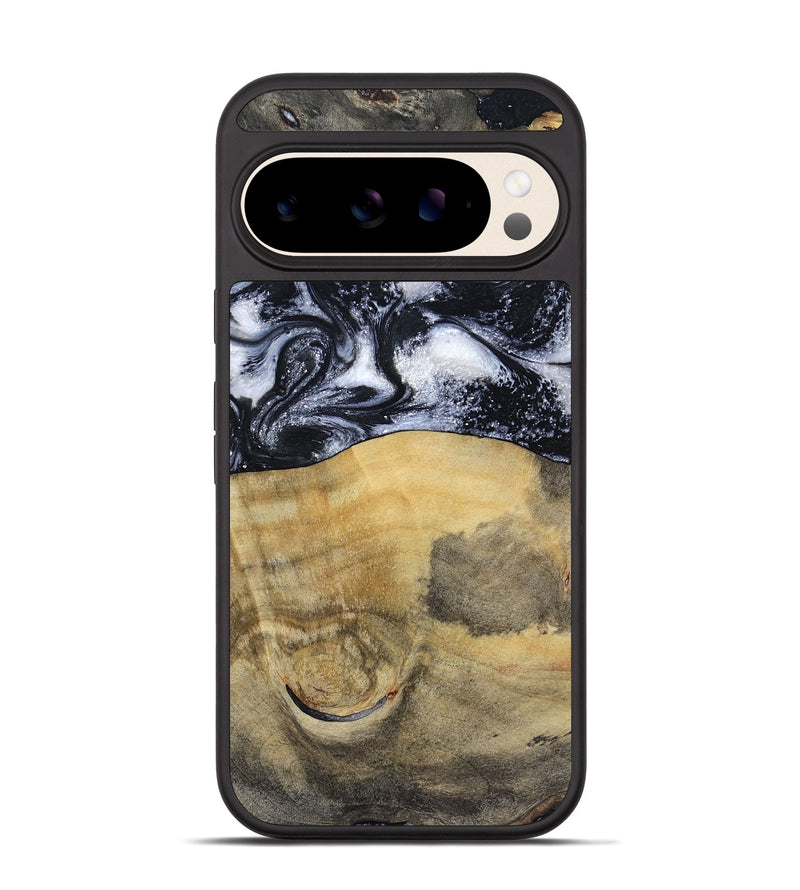 Pixel 10 Wood Phone Case - Joseph (Black & White, 797406)