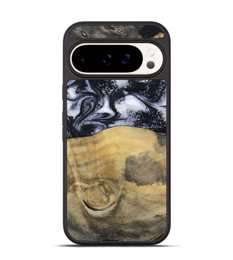 Pixel 9 Wood Phone Case - Joseph (Black & White, 797406)